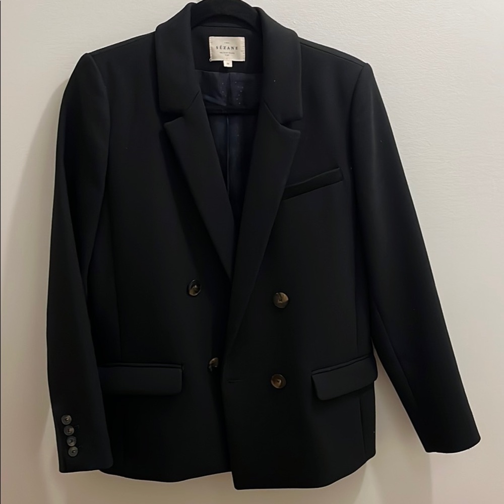 Sezane Christie Jacket - Black, Size 36